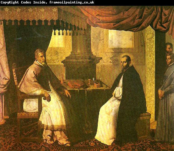 Francisco de Zurbaran st. bruno in conversation with pope urban