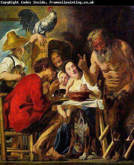 Jacob Jordaens The Satyr and the Peasant