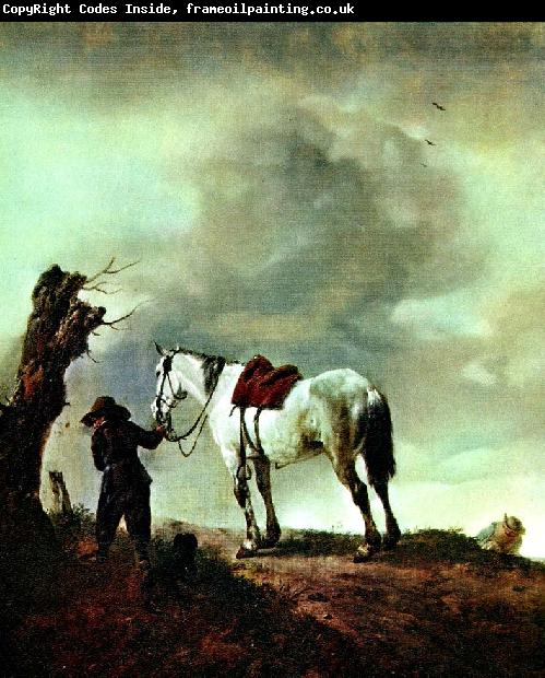 Philips Wouwerman skimmel  och pojke