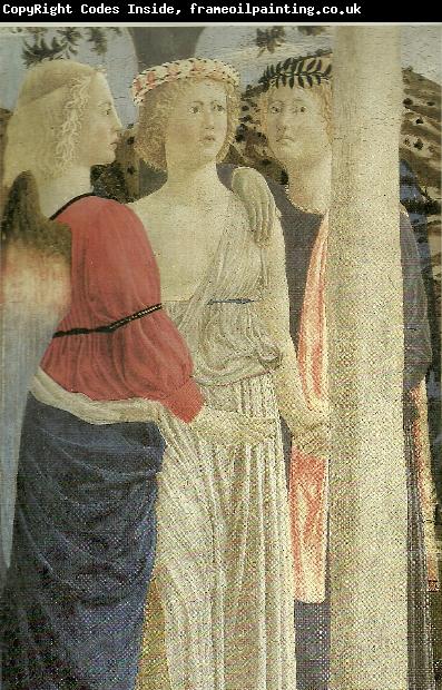 Piero della Francesca details from the baptism of christ