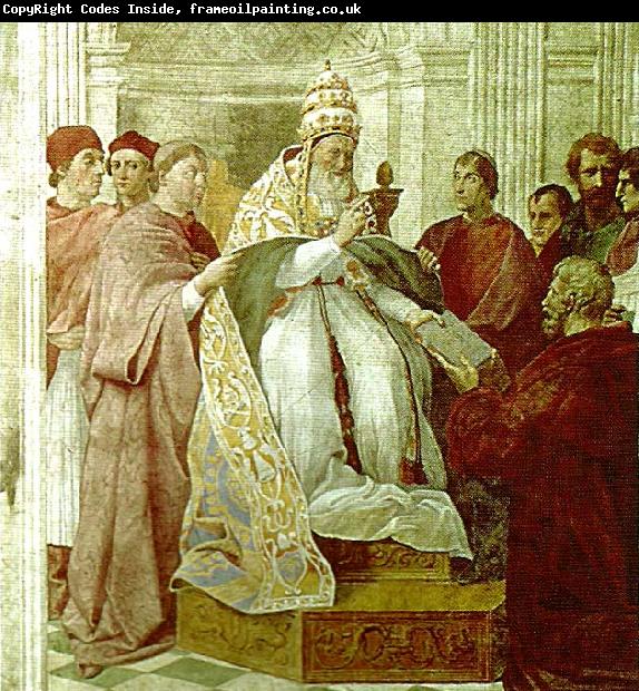 Raphael pope gregory ix handing