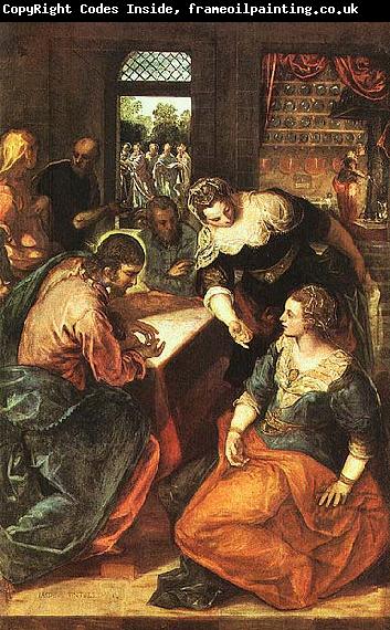 TINTORETTO, Jacopo Christus bei Maria und Martha