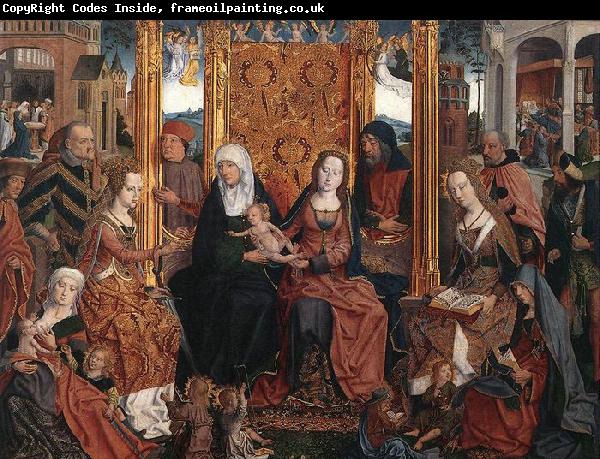 unknow artist The Holy Kinship Altarpiece