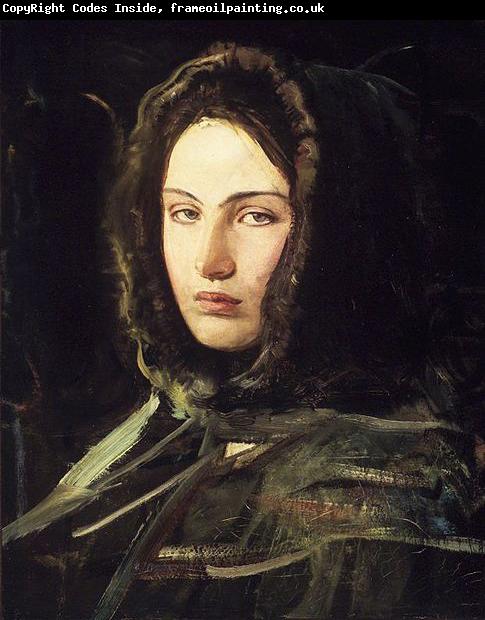 Abbott Handerson Thayer Girl in Fur Hood