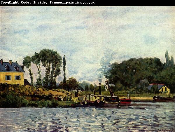 Alfred Sisley Boote bei Bougival