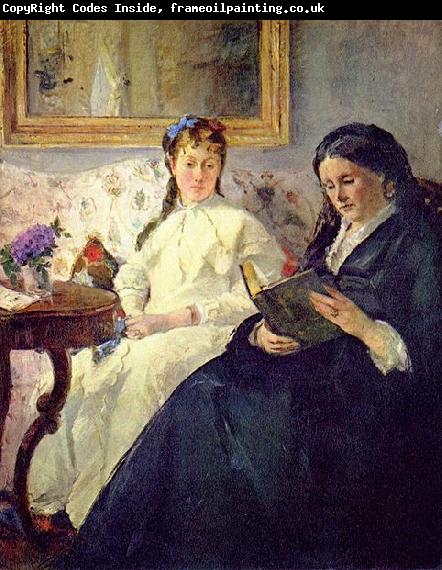 Berthe Morisot Portrait de Mme Morisot et de sa fille Mme Pontillon ou La lecture