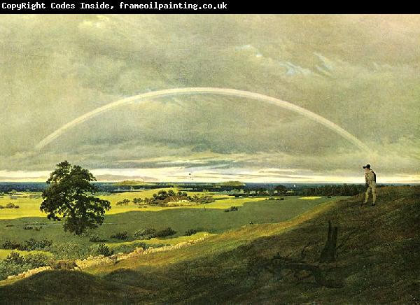 Caspar David Friedrich Landschaft mit Regenbogen