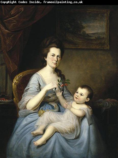 Charles Willson Peale Mrs. David Forman and Child