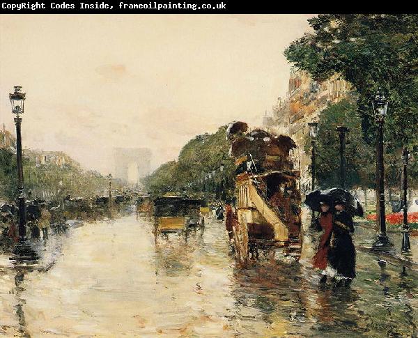 Childe Hassam Champs Elysees Paris