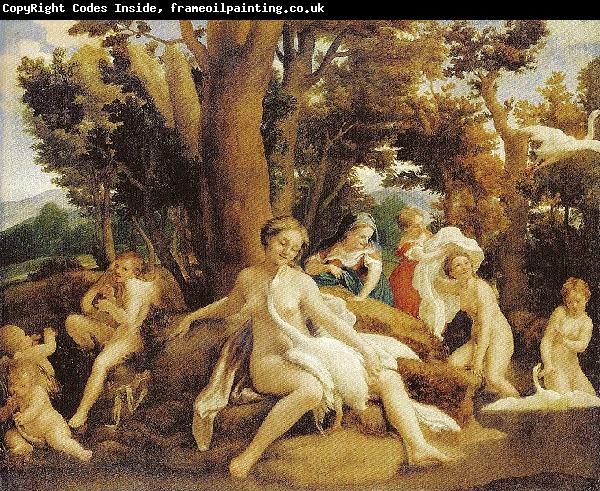 Correggio Leda mit dem Schwan