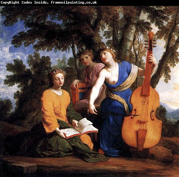 Eustache Le Sueur Melpomene Erato et Polymnie