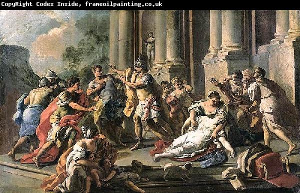 Francesco de mura Horatius Slaying His Sister after the Defeat of the Curiatii