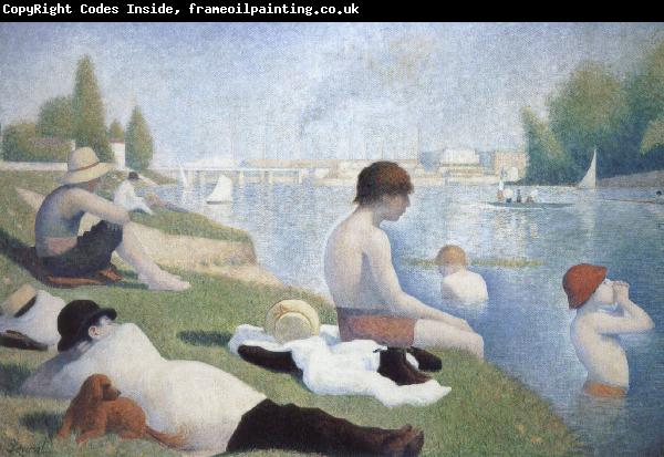 Georges Seurat batbers at asnieres