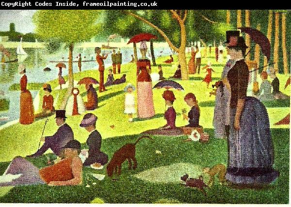 Georges Seurat en sommarsondag pa la grande jatte