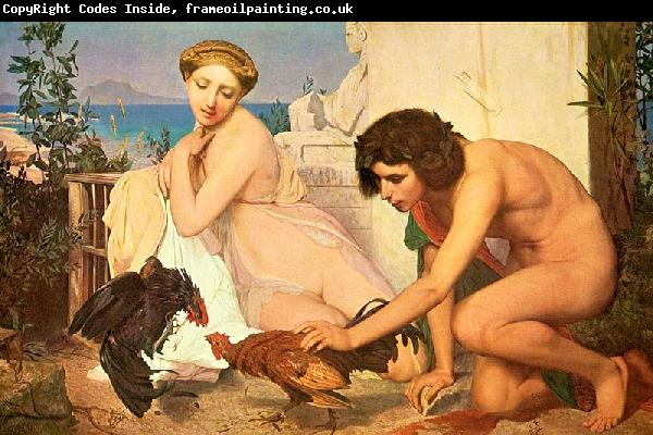 Jean-Leon Gerome Jeunes Grecs Faisant battre des coqus