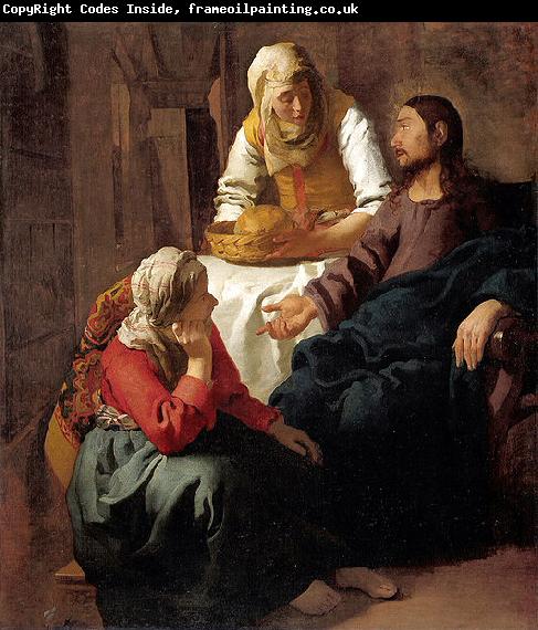 Johannes Vermeer Christ in the House of Martha and Mary