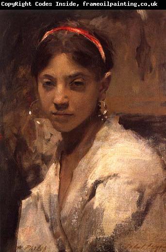 John Singer Sargent Head of a Capri Girl