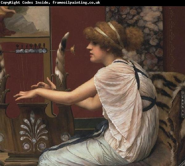 John William Godward Erato at Her Lyre