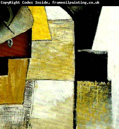 Kazimir Malevich detail of portrait of the composer matiushin,