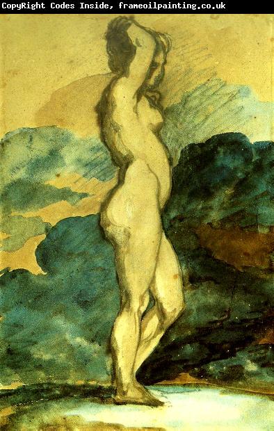 Theodore   Gericault femme nue