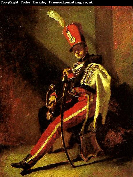 Theodore   Gericault trompette de hussards