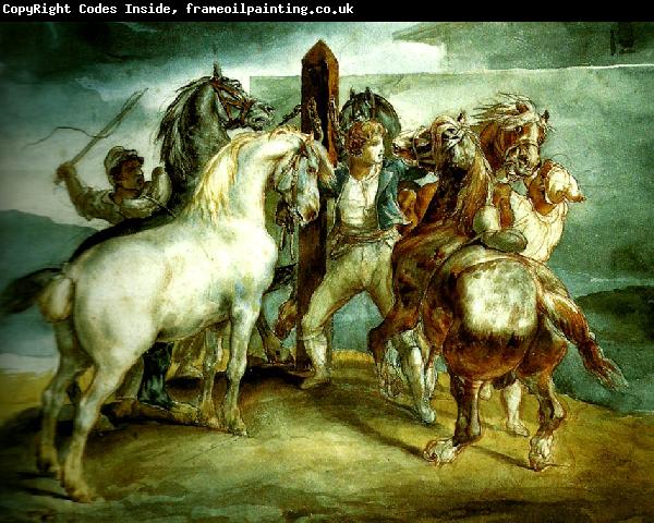 Theodore   Gericault le marche