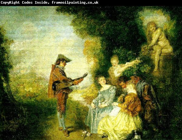 WATTEAU, Antoine karlekslektionen