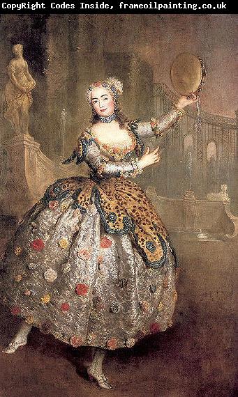 antoine pesne Portrait of the dancer Barbara Campanini