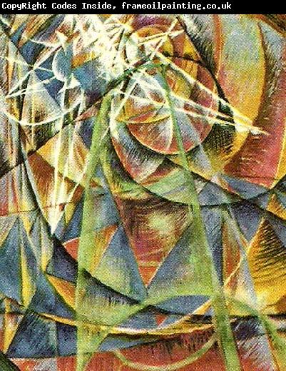 giacomo balla merkuriu passerar framfor solen