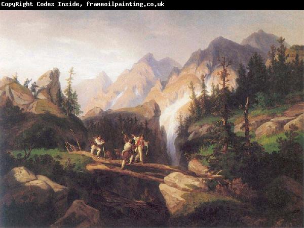 unknow artist Smugglers in the Tatra Mountains