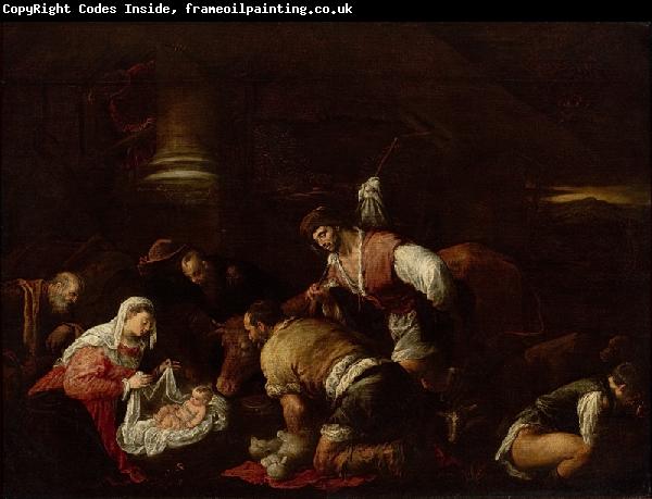 unknow artist Adoration of the Shepherds