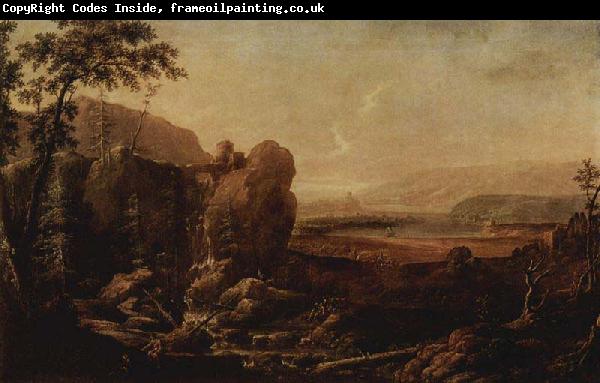 unknow artist Landschaft mit Wasserfall