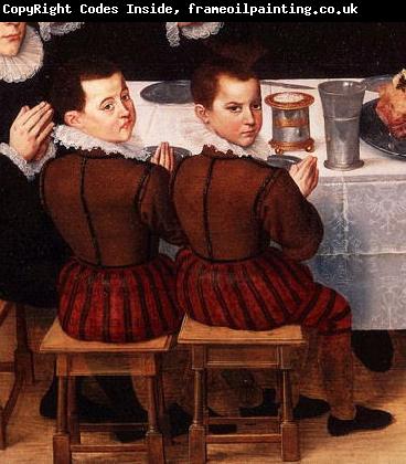 unknow artist FAMILY SAYING GRACE ANTHONIUS CLAEISSINS C 1585 detail