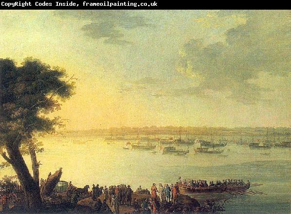 unknow artist Catherine II leaving Kaniow in 1787