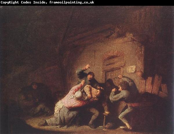 Adriaen van ostade Brawl