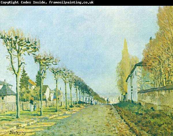 Alfred Sisley Weg der Maschine, bei Louveciennes