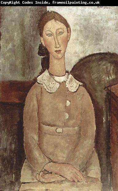 Amedeo Modigliani Madchen in gelben Kleid