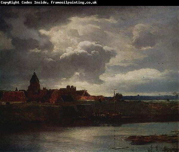 Andreas Achenbach Landschaft mit Flub