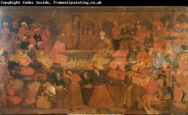 Anonymous Shah Tahmasp Entertains Abdul Muhammed Khan of the Uzbeks