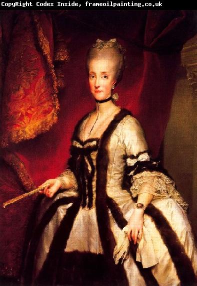 Anton Raphael Mengs Portrait of Maria Carolina of Austria
