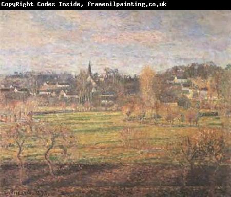 Camille Pissarro February-Sunrise-Bagincourt