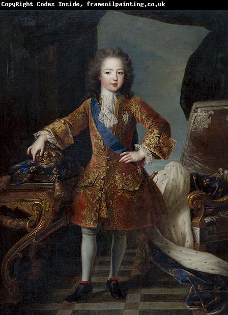 Circle of Pierre Gobert Portrait of King Louis XV