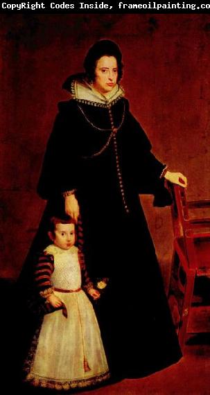 Diego Velazquez Portrat Dona Antonia Ipenarrieta mit einem Sohn
