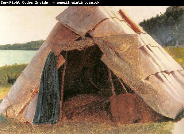 Eastman Johnson Ojibwe Wigwam at Grand Portage