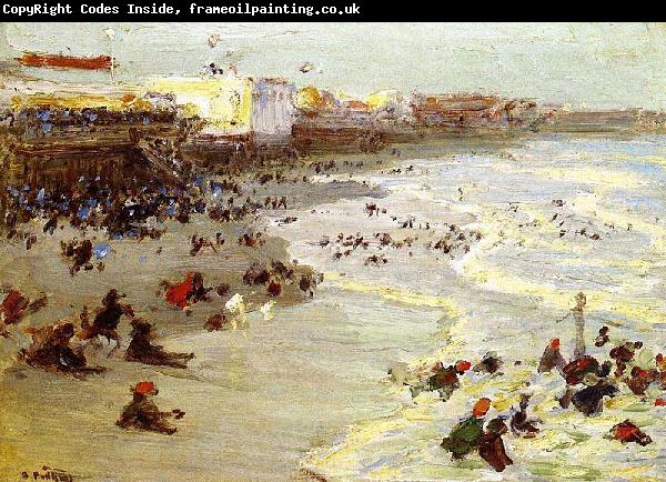 Edward Henry Potthast Prints Oil painting of Coney Island