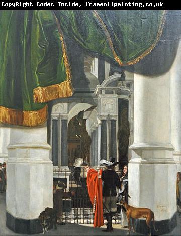 Emanuel de Witte Interior of the Niewe Kirke in Delft with the Tomb of WIlliam the Silent