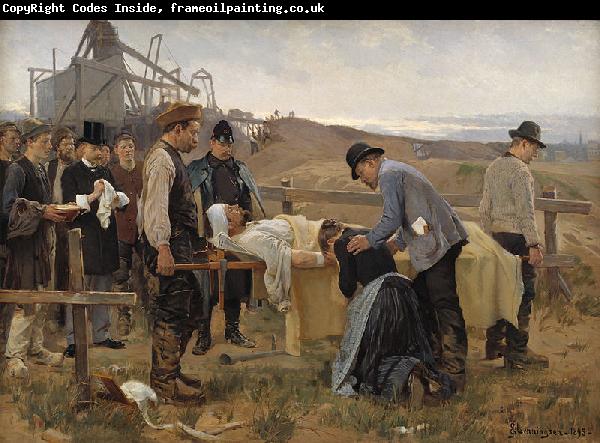 Erik Henningsen A wounded worker),