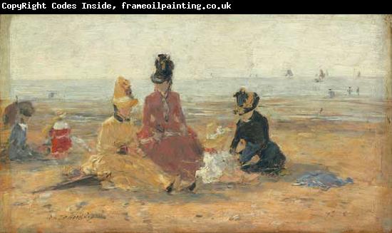 Eugene Boudin On the Beach,