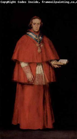 Francisco de Goya Portrait of Cardinal Luis Maria de Borbon y Vallabriga