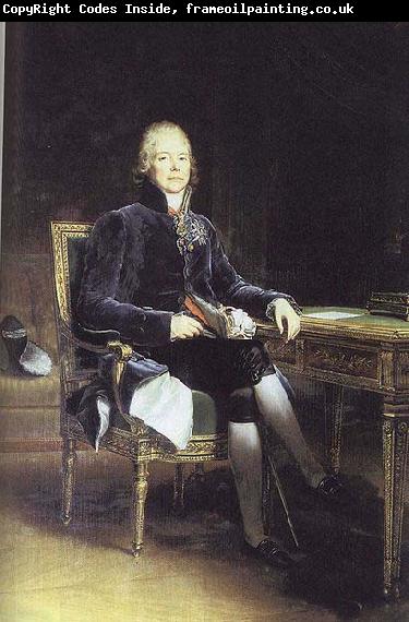 Francois Pascal Simon Gerard Portrait of French stateman Charles Maurice Talleyrand-Perigord